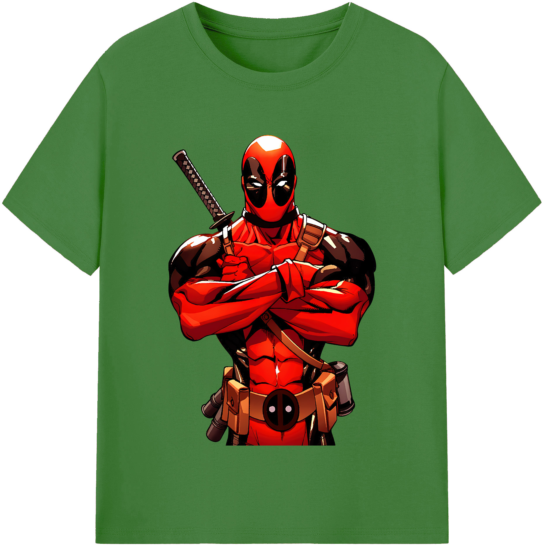 （画像用） Deadpool デッドプール レディースカジュアルプリントTシャツ（綿100％）